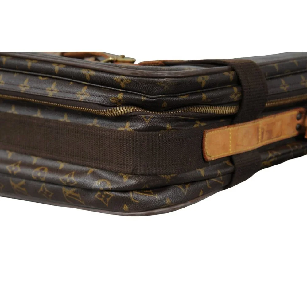 Louis Vuitton Satellite 65 Brown Monogram Suitcase Travel Luggage Trunks Suitcas